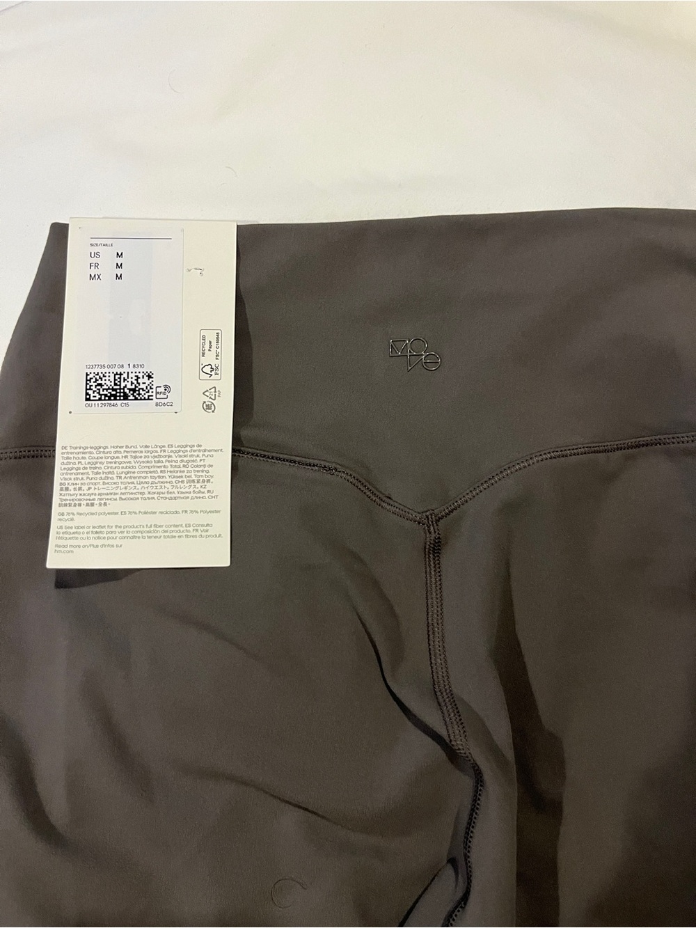 NWT H&M MOVE Training Leggings in Charcoal Gray - Picture 6 of 7
